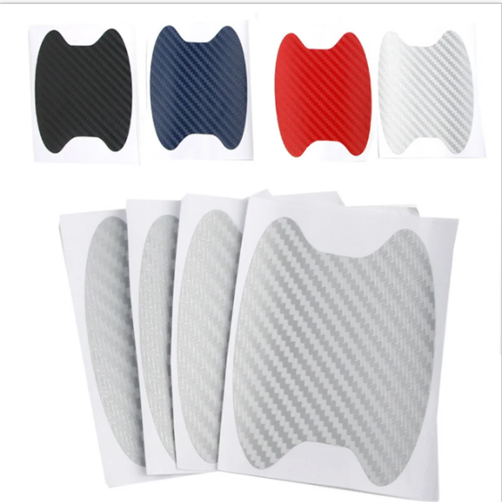 Lot De 2 Protections De Poignée De Voiture En Cuir - Anti-rayures Pour Intérieur, Universel, Couleur Noire - 7