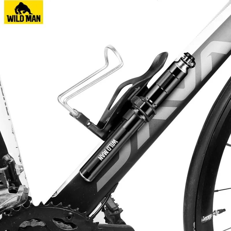 WILD MAN Retractable Portable Bicycle Tire Pump Light Aluminum Alloy Bike Pump Inflator Ball Pump 120 Psi Bike Accessories - Image 2