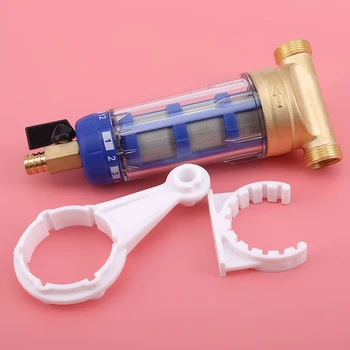 

Direct Drinking Tap Front Purifier Copper Lead Pre-filter Backwash Remove Rust Percolator Water Filter Meter+plastic Pre-filter