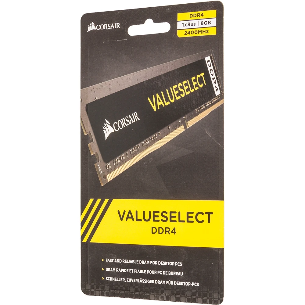 Память DDR4 8Gb 2400MHz Corsair CMV8GX4M1A2400C16 RTL PC4-19200 CL16 DIMM 288-pin 1.2В