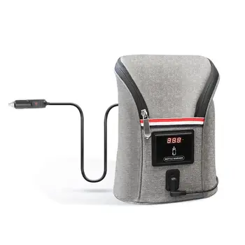 

Portable Car-mounted Double Bottle Warmer Travel Infant Liquid Heater Insulated Sleeve
