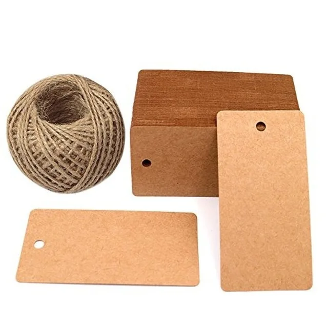 300Pcs 300 шт./упак. крафт-бумага, ярлыки для подарков спасибо для празднования с нами этикетки ручной работы Для свадебной вечеринки декоративные канцелярские изделия подарок Этикетка - Цвет: 300Pcs