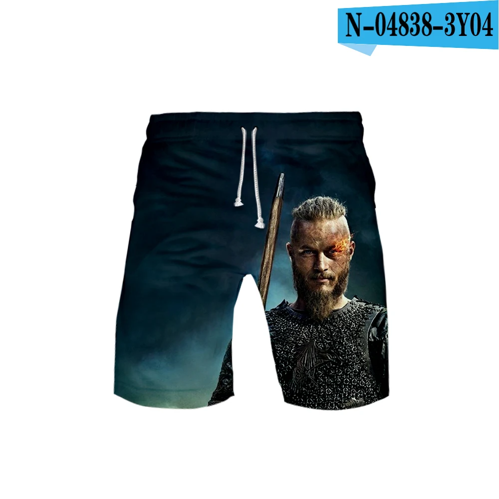 Vikings ТВ серии 3D печати мужские спортивные баскетбольные шорты Norse мужские викинги бег Байкер тренировки мужские шорты для бега - Цвет: one