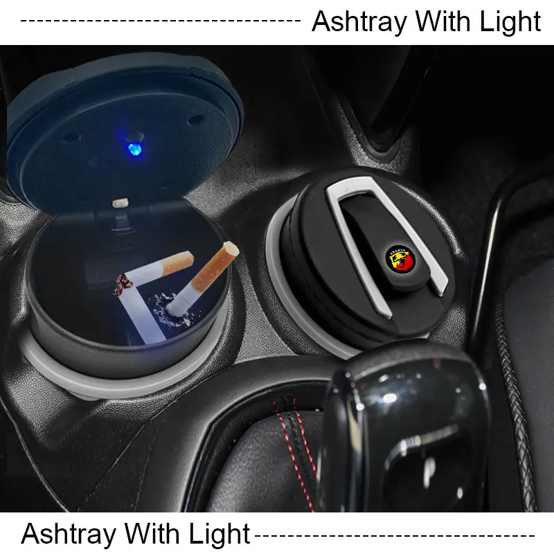 1x with Led Light Portable Car Goods Ashtray for Audis Sline TT J8 B8 A1 A3 A4 B5 B6 B7 A5 A6 Q5 C5 C6 C7 A7 D3 D4 Q3 8U Q7 4L