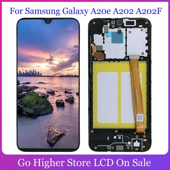 

For Samsung Galaxy A20e A202 Lcd A202F A202DS Lcd Display + Touch Screen Digitizer MOUNT Screen Frame