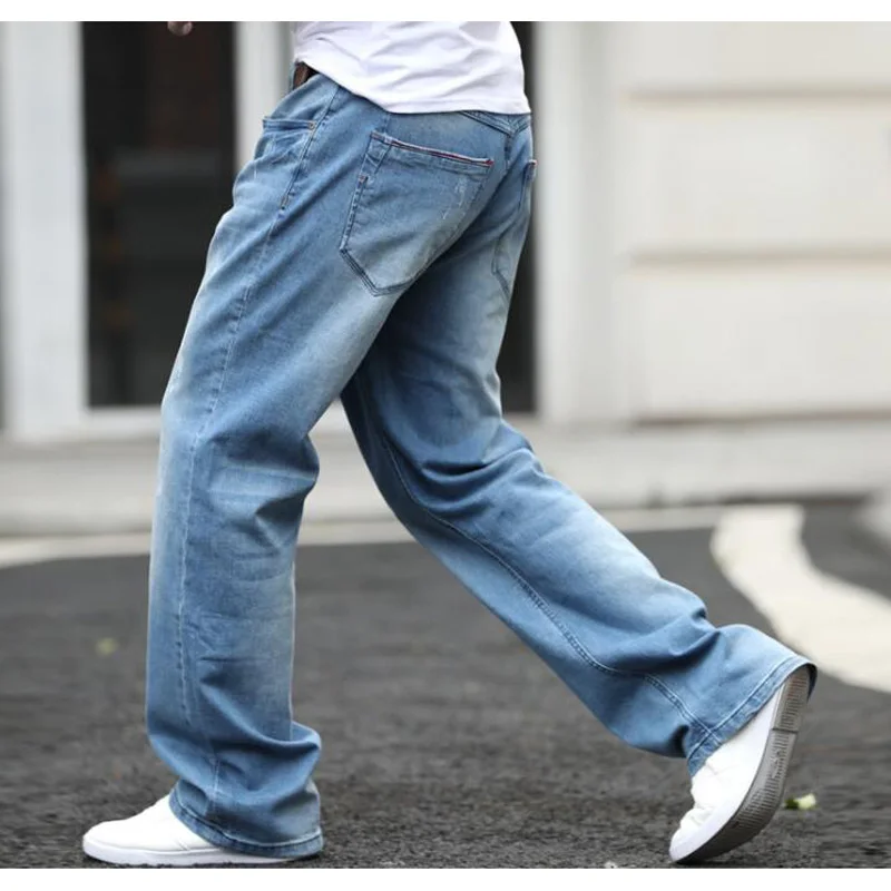 Denim Pants Men Bottoms Plus 