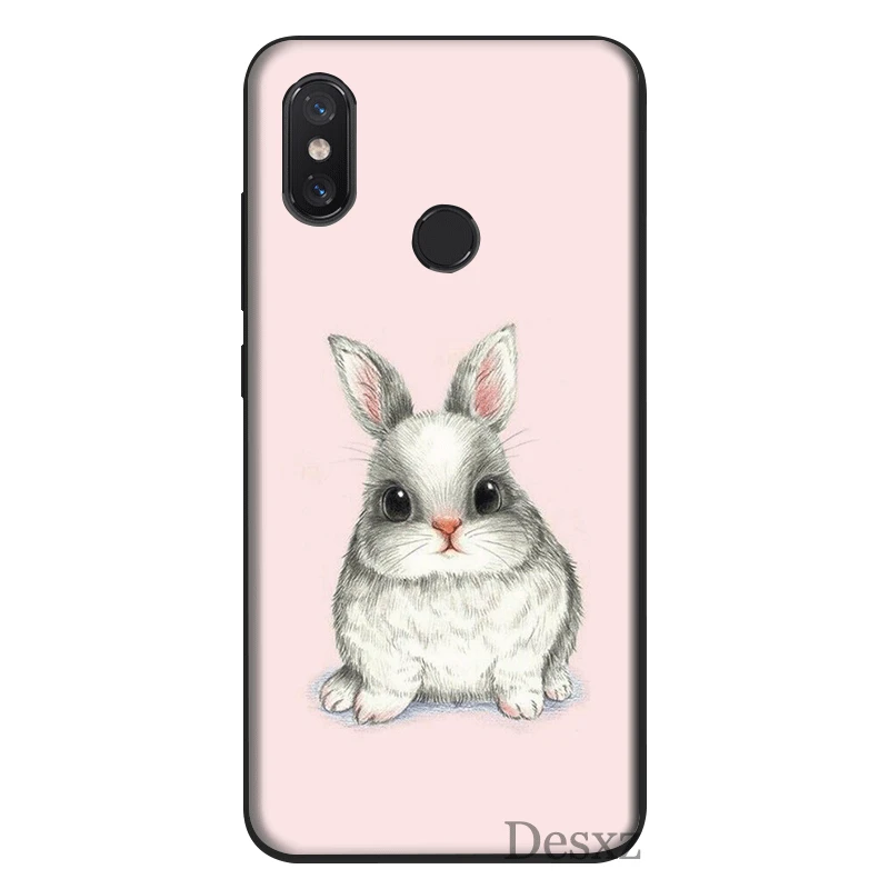 Мобильный чехол для телефона для Xiaomi Mi 6 8 A1 A2 A3 5X 6X CC9E MAX Дети от 3 до 9 лет 9 SE F1 8 Lite Pro Чехол с милым принтом кролика - Цвет: B12