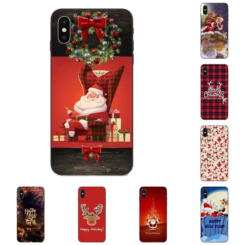 

Case For Galaxy A3 A5 A6 A6s A7 A8 A9 A10 A20E A30 A40 A50 A60 A70 A80 A90 Plus 2018 Christmas Snow Reindeers Santa Tree