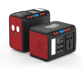 

110V/220V Portable Generator Emergency Backup Power Supply Station USB DC AC Inverter