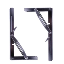 1 пара складной держатель полки 305*165 мм сверхмощная функция из нержавеющей стали настенный складной для DIY кронштейн Складная скамейка работы