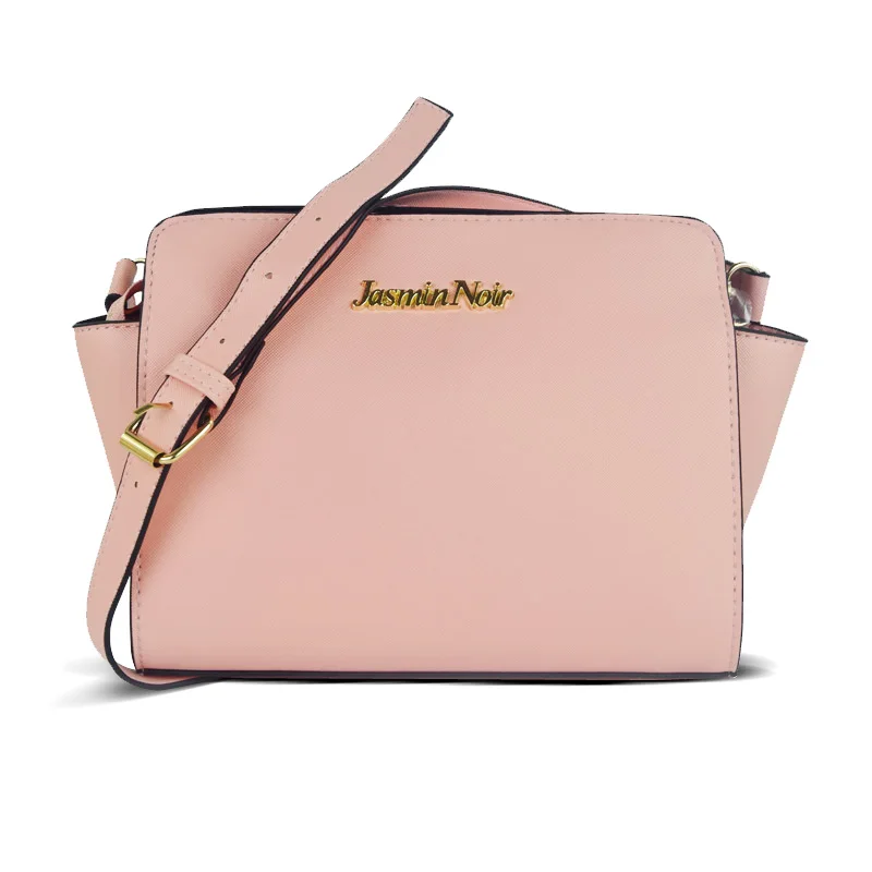 

JASMIN NOIR Women Small Messenger Bag Leather Brand Designer Crossbody Bag for Ladies Champagne Gold Shoulder Bags Wing Handbags