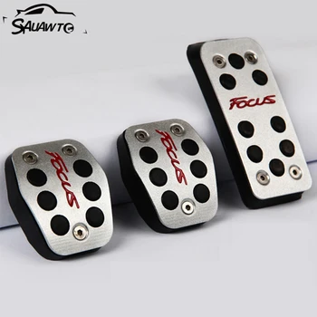

Car Fuel Pedal Accelerator Brake Pedal Covers Clutch Rest Foot Pedals Pad Cover for Ford Focus 2 3 4 MK2 MK3 MK4 2005-2017
