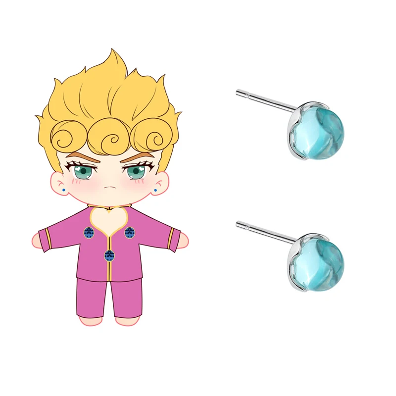 New Anime JoJo's Bizarre Adventure Cosplay Earrings Giorno Giovanna  Cosplay Eardrop Earring Ladybird For Women Men Jewelry - AliExpress