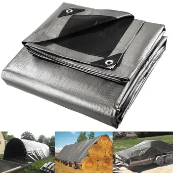 

5.4mx7.3m Heavy Duty Poly Tarp Waterproof Tarpaulin Canopy Outdoor Camping Picnic Sun Shade Truck Car Cover Sunscreen