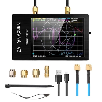 

Big deal 3G Vector Network Analyzer,NanoVNA V2 Metal Shell Press Sn 2.8Inch Antenna Analyzer 50KHz-3GHz S-A-A-2 Shortwave MF