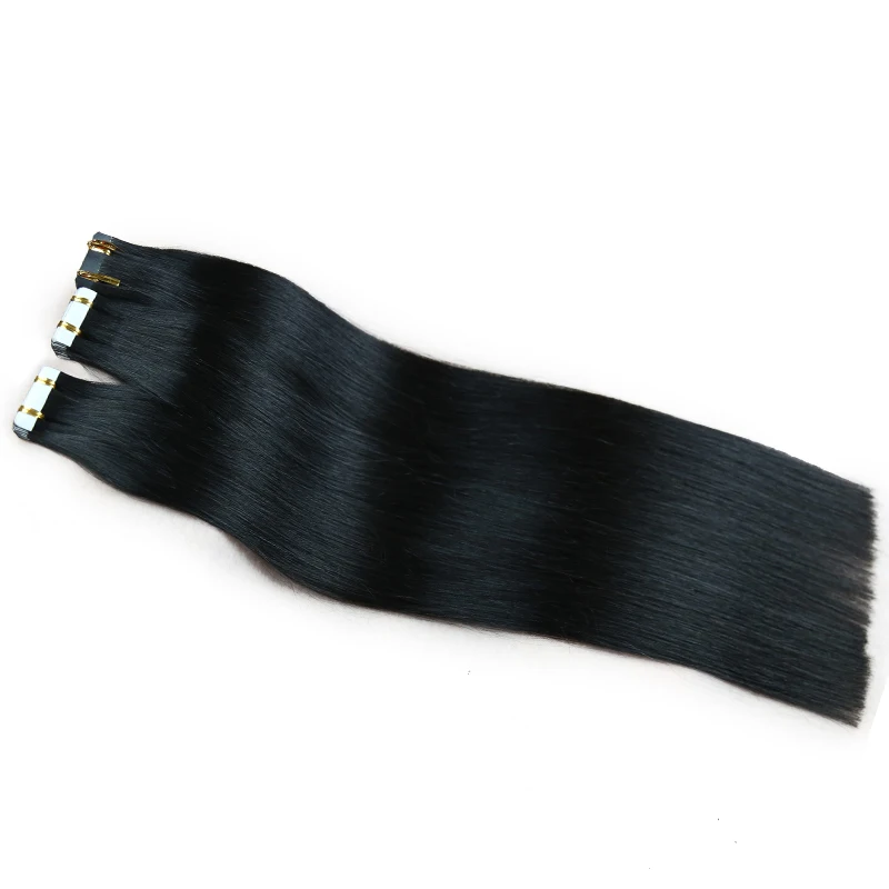 Toysww Russian Tape In Virgin Remy Hair Extensions From One Donor Cuticle Intact Adhesive Premium Tape in Virgin Hair 50g 100g