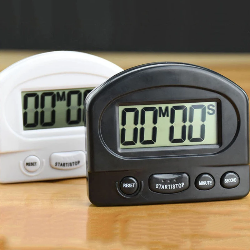 Kitchen Timer Square Cooking Count New Super Thin LCD Digital Screen Up Countdown Alarm Magnet Clock Black White | Дом и сад