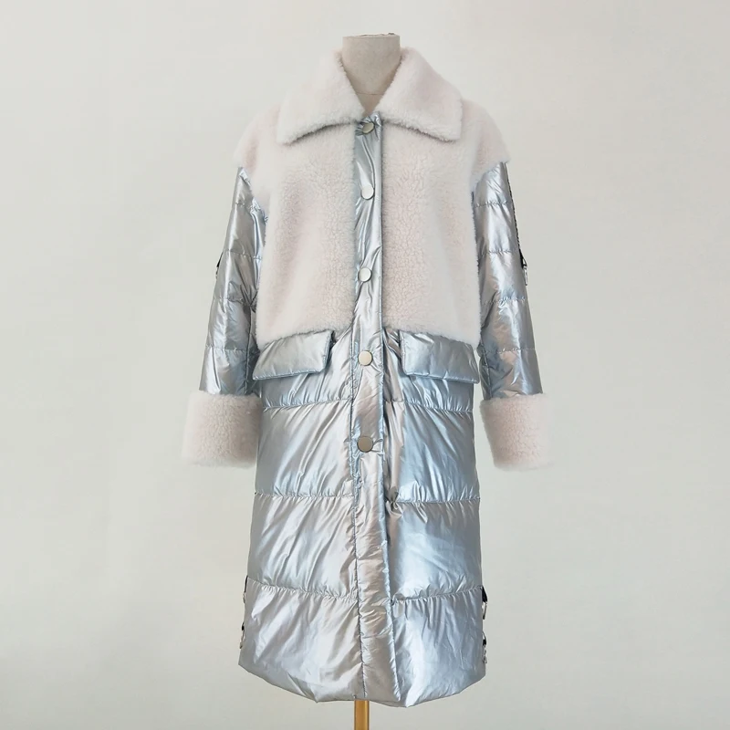 Пуховик manteau femme hiver женская одежда новая мода шерстяное пальто длинное стильное abrigo mujer зимнее пальто с отложным воротником