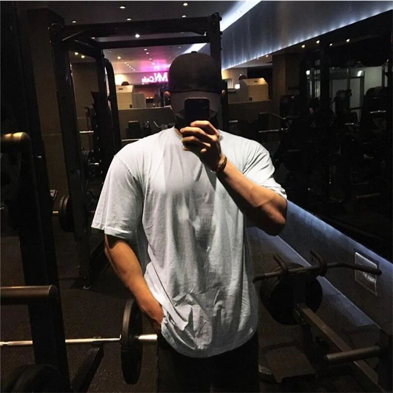 Bodybuilding Oversized Shirt Mens Gym Oversized Tshirt Oversized
