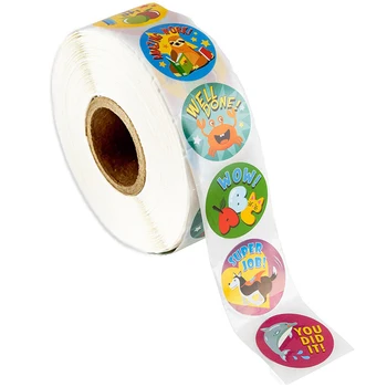 

500 Pcs/Roll Sealing Label Decorative StickerCartoon Animal Sticker Paper Adhesive Sticker For Scrapbooking Stationery Supplies