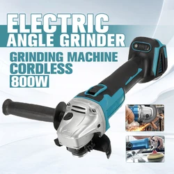 Makita – meuleuse d'angle électrique sans fil, 800W, Impact, Machine à polir, Rechargeable, outils pour la maison, batterie 18V 