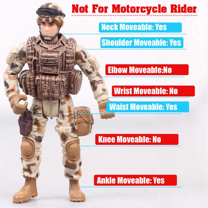 1pcs 1/18 scale 3.75 inch racer action figure moveable joints for motorcycle rider bike Diecast Toy Vehicles model Soldier Army pixar cars diecast