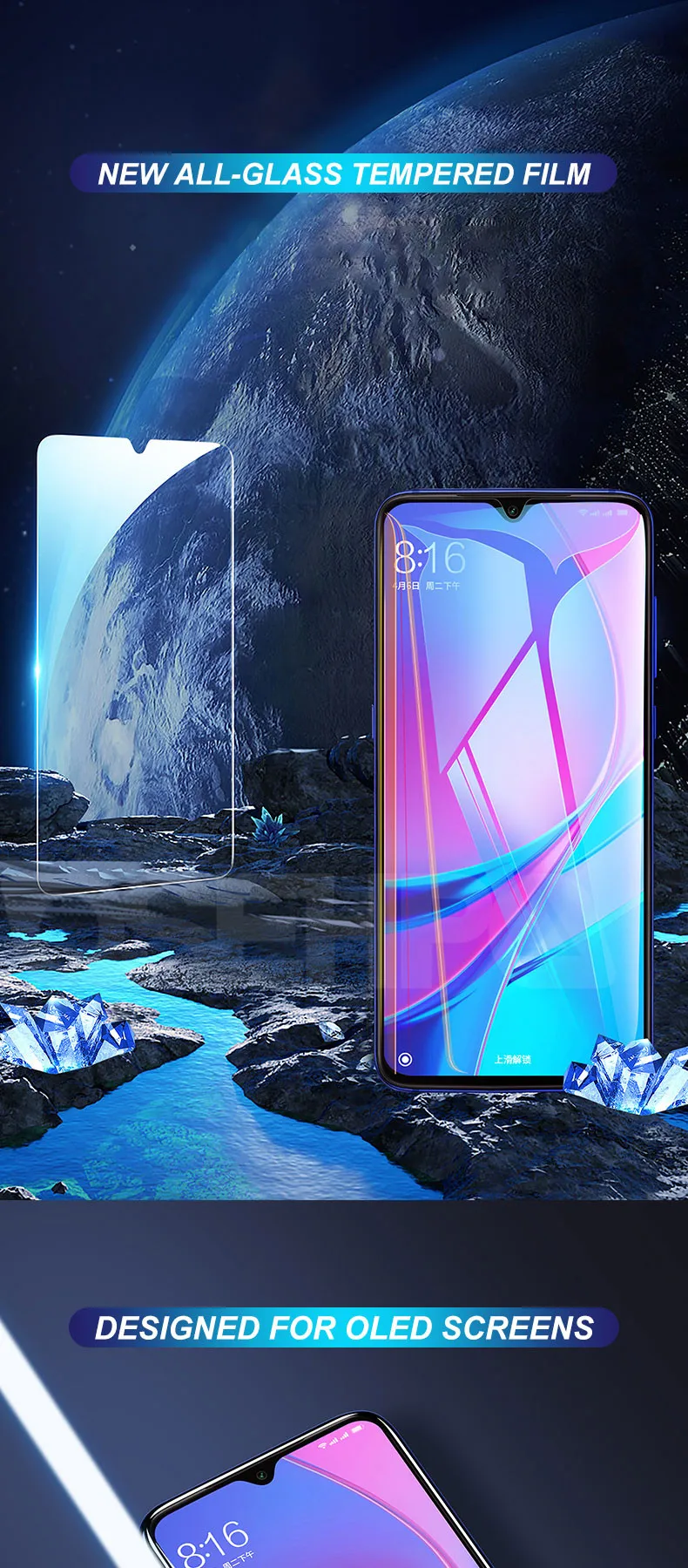 Защитное закаленное стекло 9H для Xiaomi Mi 9 8 9T Pro SE CC9 CC9E A3 A2 Lite Play F1 Защитная пленка для экрана
