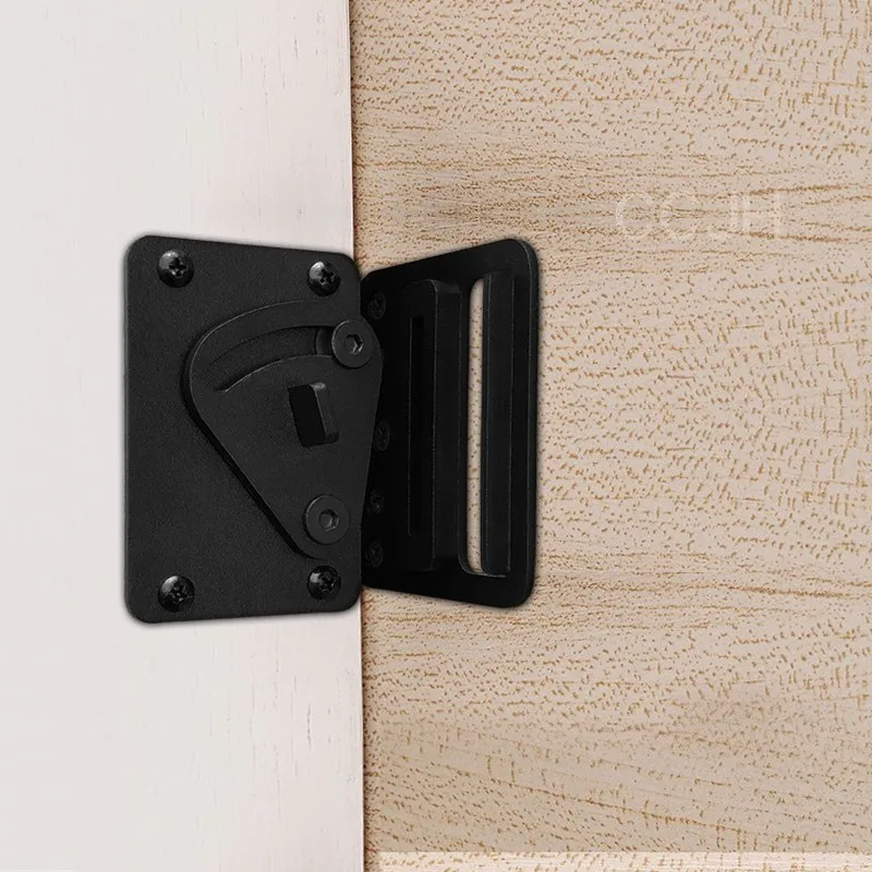 Sliding Barn Door Latch Lock One Set Stainless Steel Barn Door Lock Hardware for Pocket Doors Garage Shed Wood Gates Black Sliding Barn Door Latch Lock One Set Stainless Steel Barn Door Lock Hardware for Pocket Doors Garage Shed Wood Gates Black