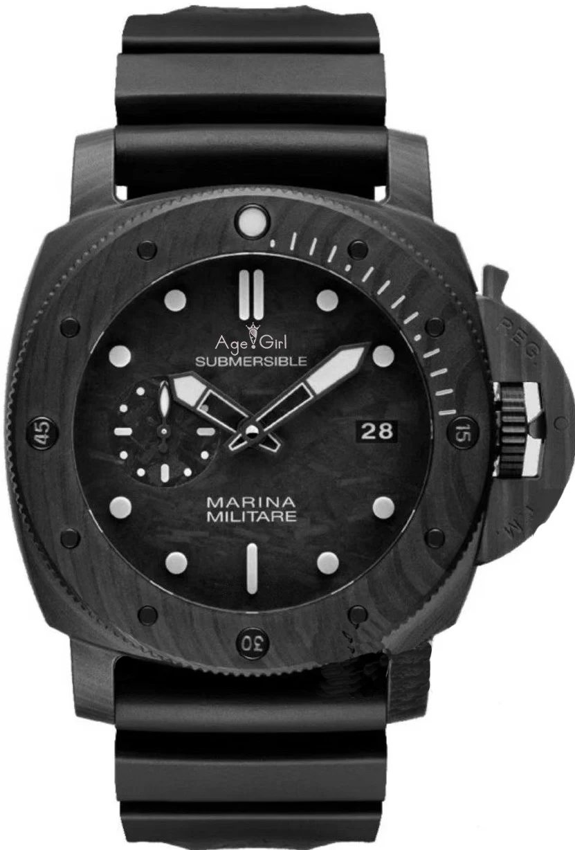 

Luxury Brand New Men Automatic Mechanical Sapphire Stainless Steel Black Carbotech Bezel Rubber Luminous Watches Limited Sport