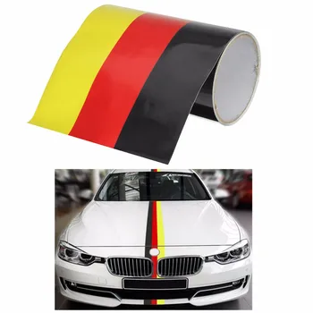 

Universal Germany German Flag Car DIY M Color Stripe Sticker Decal for VW for Audi for Benz 1m / 1.5m / 2meters * 15cm New 1Pcs