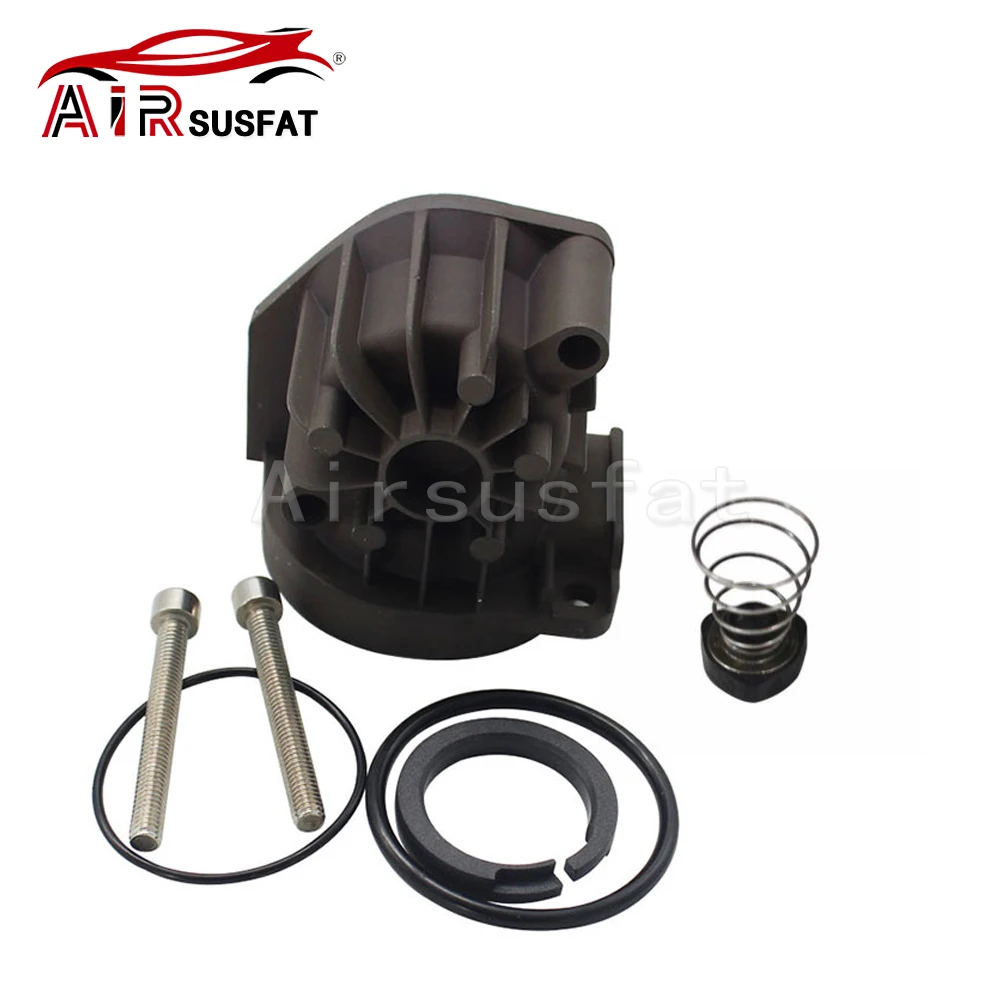 1set Air Compressor Pump Cylinder Head+Spring Plug+Rings+Screws For Mercedes W220 W211 Audi A6 C5 A8 D3 2203200104 4Z7616007 Air Compressor Pump Repair Kits