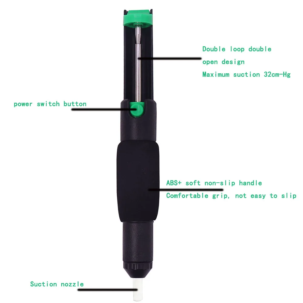 210mm Suction Tin Solder Suckers Desoldering Gun Soldering Iron Pen Hand Tools with pen head