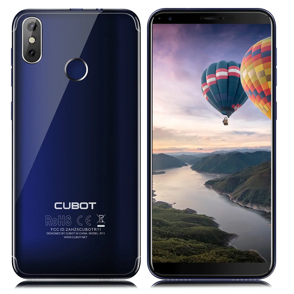 Отремонтированный смартфон CUBOT R11 3g, Android 8,1, 2 Гб ОЗУ, 16 Гб ПЗУ, 5,5 дюймов, MTK6580, 1. 3G Гц, четырехъядерный, отпечаток пальца, мобильные телефоны