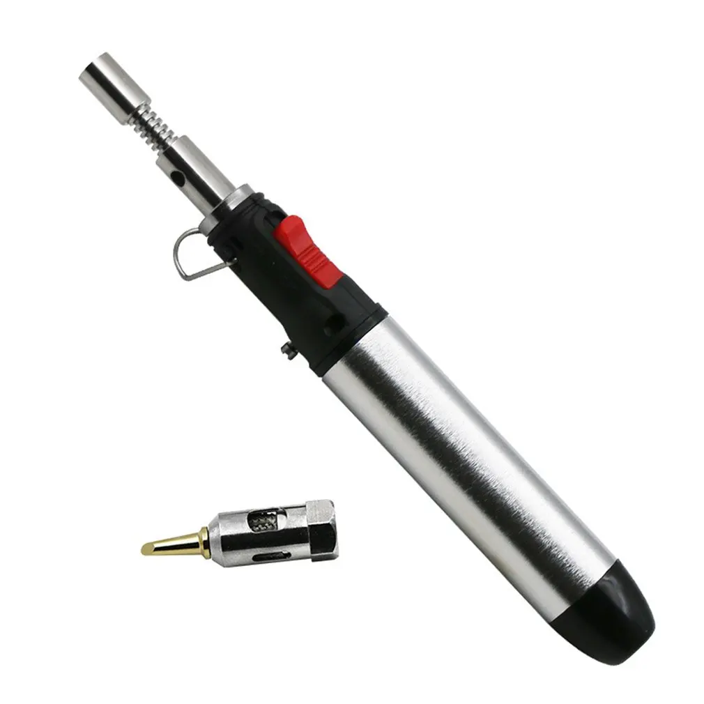 

HT-1937 Flame Butane Gas Soldering Iron 12ml Pen Torch Tool Portable Heat Cordless Welding Torches Hot Air Soldering Gun