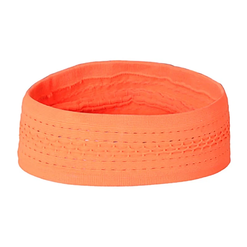 Головные повязки для йоги спортивная эластичная широкая головная повязка эластичная дышащая бесшовная впитывающая велосипедная Беговая пот головной платок - Цвет: Orange