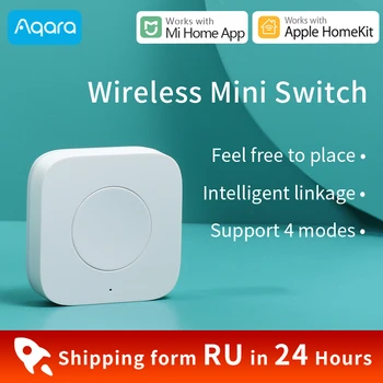 

Aqara Wireless Mini Switch for xiaomi Mijia Smart home light switch work with Aqara Hub gateway 3 Mi home HomeKit