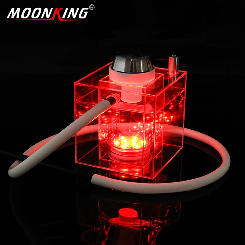 MOONKING квадратный прозрачный Sheesha оптовая продажа держатель угля Chicha Flash акриловый