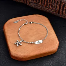 Популярный стиль серебро пробы S925 женский смайлик браслет бутик свадебный браслет серебро 925 модные ювелирные изделия