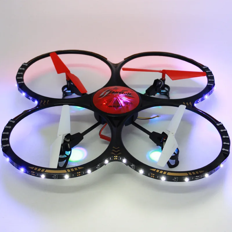 

Heat-Remote Control Aircraft with LED Light Quadcopter Children Toy Flying Saucer Model Unmanned Aerial Vehicle