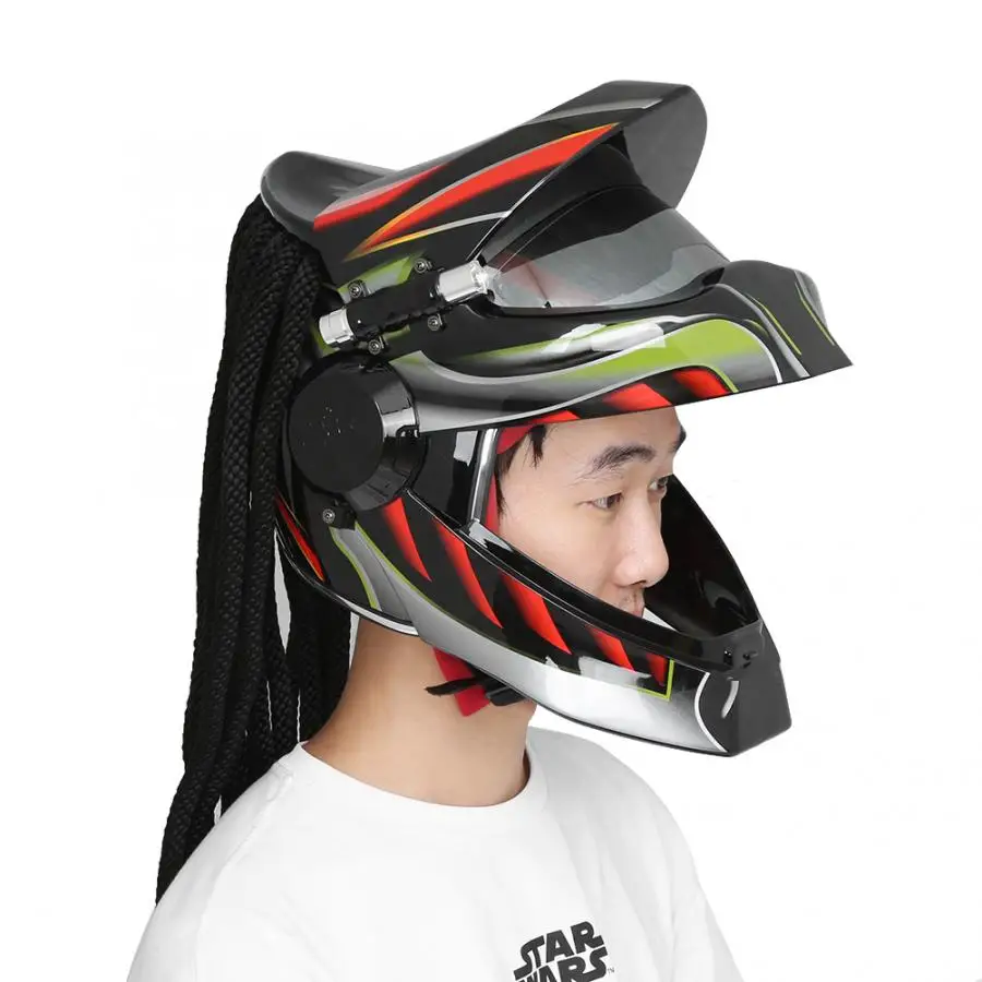 Men Women Vintage Full Face Motorcycle Safety Dreadlocks Helmet Universal Protective Hat motorcycle helmet motocross helmet