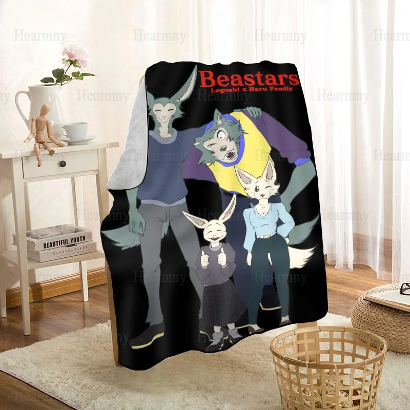 

Новое поступление, одеяло BEASTARS с животными, супер мягкое теплое одеяло из микрофибры для дивана, плед для путешествий, одеяло для взрослых 0409