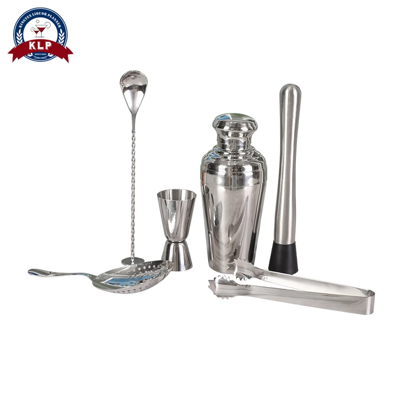 

Cocktail Shaker Set Stainless Steel Ice Tong Mixer Drink Boston Bartender Browser Kit Bars Set Professional Bartender Tool