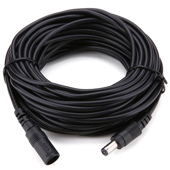12V 전원 연장 케이블 DC 케이블 커넥터 1M 2M 3M 5M 연장 와이어 2.1mm x 5.5mm, CCTV 카메라 용 플러그 어댑터 LED 스트립 DVR