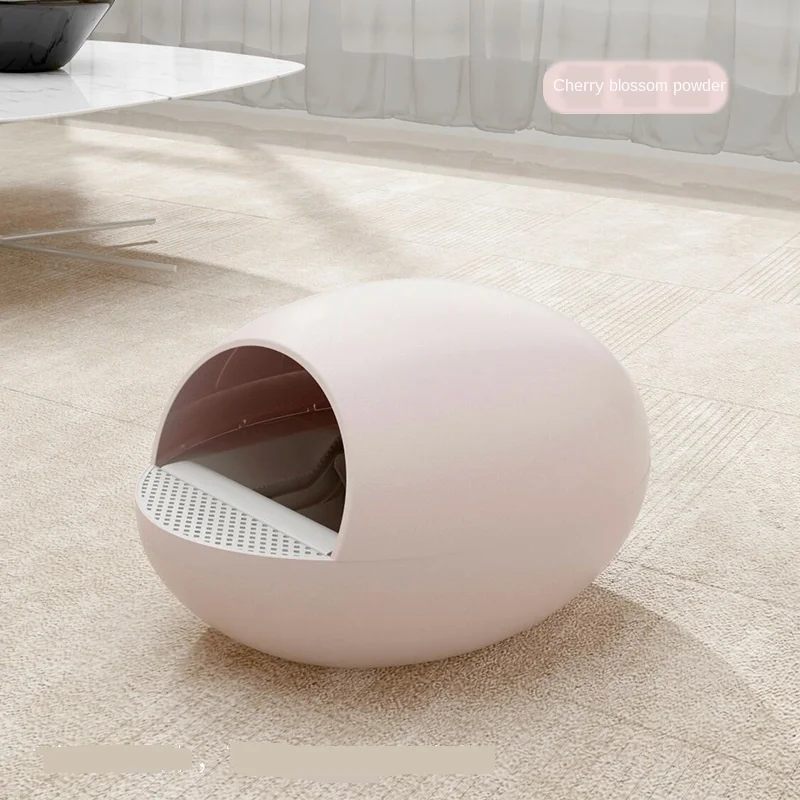 Fully Automatic Cat Litter Basin Anti-splash Smart Cat Toilet Electric Cleaning Cat Litter Box Cat Eggs Shovel Feces 3 Mins