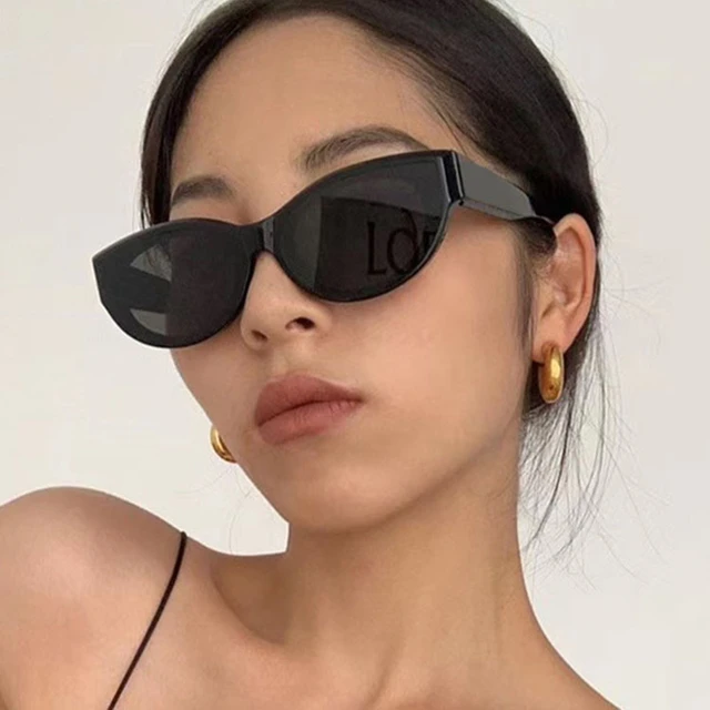 Fashion Cat Eye Sunglasses Woman Brand Designer Vintage Sun Glasses Female  Small Frame Mirror Metal Chain Oculos De Sol - AliExpress