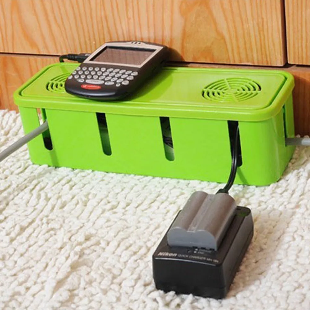 Cable Storage Box Wire Management Socket Tidy Organizer Home Room Storage Box #4b07 (3)