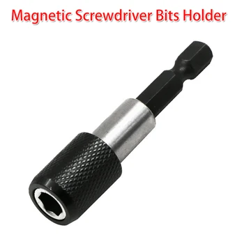 

1/4" 60mm Hex Shank Quick Release Drill Screw Driver Magnetic Screwdriver Bit Holder Magnetic Bits Holder Socket Extension Set