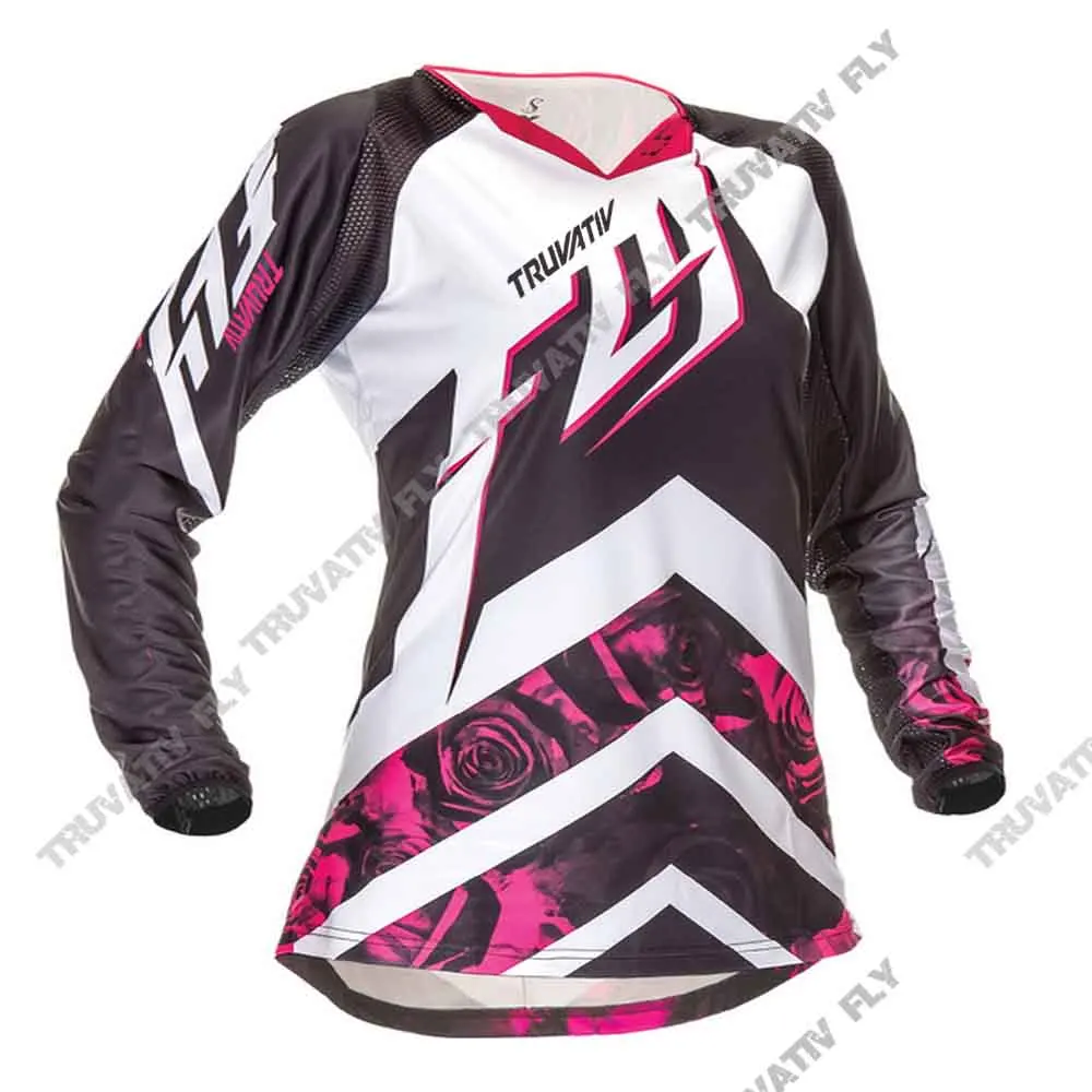 Ladies team jersey Mountain bike Off Road MTB DH Bicycle cycling Motocross Jersey Breathable Quick Dry
