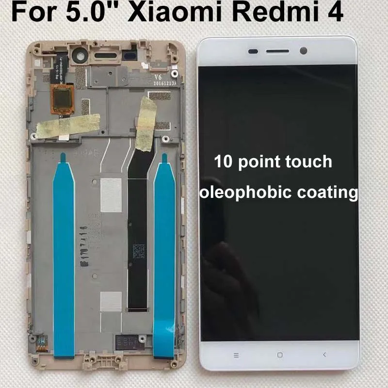 100% Новый оригинальный для Xiaomi Redmi 4 Стандартный 2 Гб ОЗУ 16 ПЗУ ЖК экран дисплей +