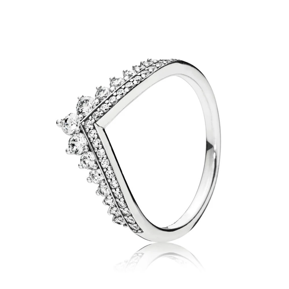 New Fashion Sterling Silver S9251:1 Princess Wishbone Water Drops Creative Ladies Ring Original Ladies Holiday Gift Jewelry - Цвет основного камня: 10